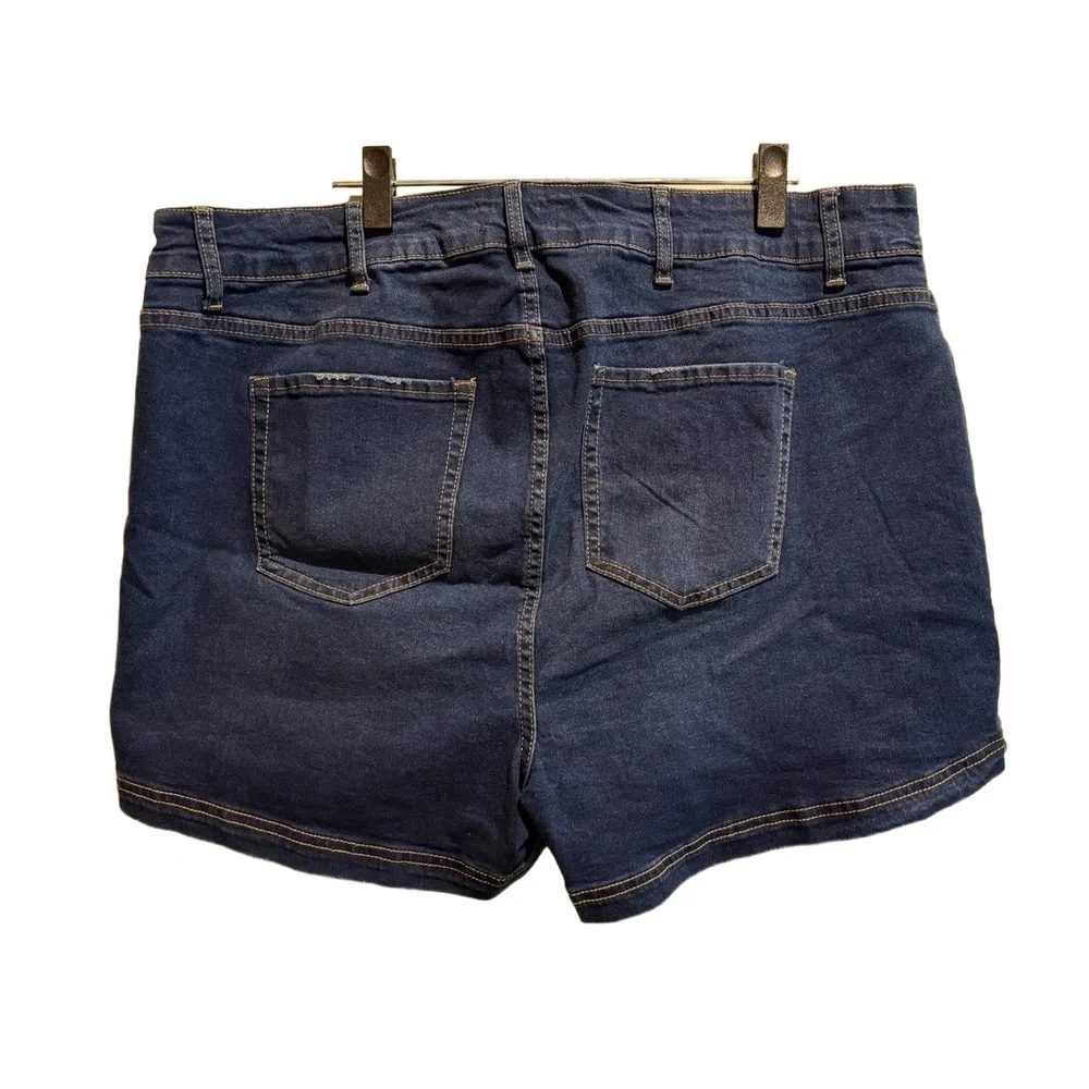 Bloomchic Denim Dark Wash Shorts‎ Womens Size US 24